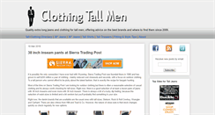 Desktop Screenshot of clothingtallmen.com