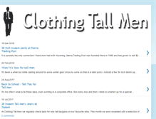 Tablet Screenshot of clothingtallmen.com